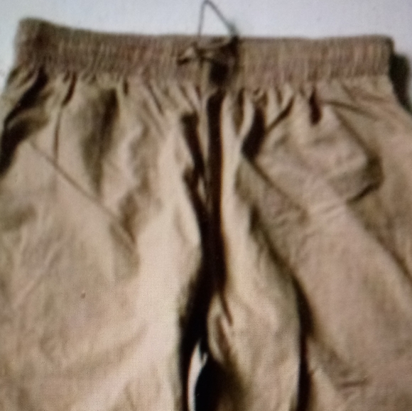 NWOT 90's parachute style joggers pull on slit pockets 100% nylon - Picture 4 of 8